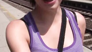 Railway Passion Nikitas Torrid Encounter with a Hung Young Girlfriend