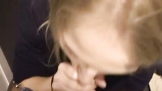 Fitting Room Frenzy Blonde Bombshell Devours Strangers Cock in ButtonText Throne LOL Pants Enlightenment!.