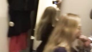 Fitting Room Frenzy Blonde Bombshell Devours Strangers Cock in ButtonText Throne LOL Pants Enlightenment!.