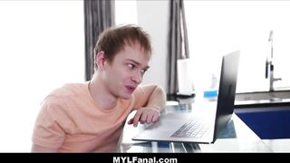 Huge Boobies cougar Professor Lilian Stone Anal Banged By Young