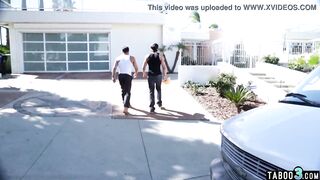 Nasty mom housewife Kendra Lust pounded roughly by 2 kinky