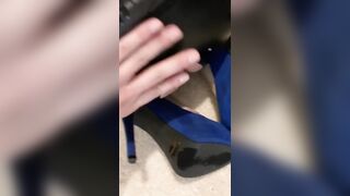 Italian Dark Hair Facialed inside Blindfold Tied Paddled Sucking Off Cock inside