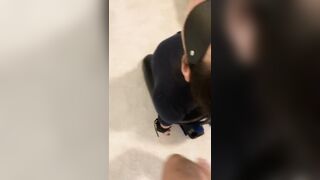 Italian Dark Hair Facialed inside Blindfold Tied Paddled Sucking Off Cock inside