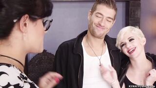 Stepmom ride long penis to teenie BF