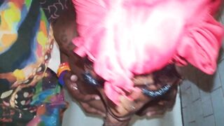 Black Hot Blowing me Sloppy inside the Shower and Swallows