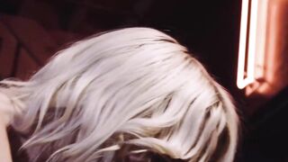 "Blondie Riding The Big Black Beast - A Hot Interracial Encounter"