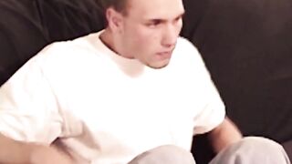 UNLEASH THE BEAST Chiseled Gay Hunk Drenches His RockHard Cock In Lube And Busts A Nut Like A FOUNTAIN