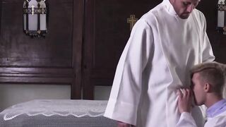 Baptized in Fire Priest Consecrates Catholic Twink in Unholy Ritual
