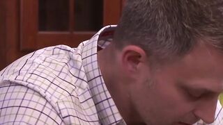 Closeted married dude Brendan Cage loved the priests hung dick