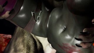 Furry Succubus Enjoys Outdoor Fun During Rainstorm (Furries Animated)