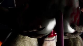 Furry Succubus Enjoys Outdoor Fun During Rainstorm (Furries Animated)