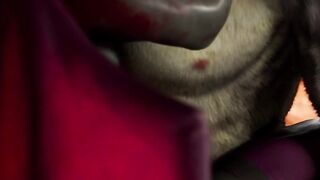 Furry Succubus Enjoys Outdoor Fun During Rainstorm (Furries Animated)