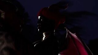 Furry Succubus Enjoys Outdoor Fun During Rainstorm (Furries Animated)
