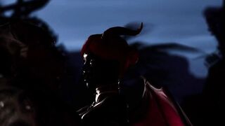 Furry Succubus Enjoys Outdoor Fun During Rainstorm (Furries Animated)