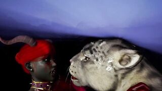 Furry Succubus Enjoys Outdoor Fun During Rainstorm (Furries Animated)