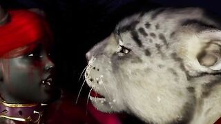 Furry Succubus Enjoys Outdoor Fun During Rainstorm (Furries Animated)