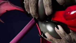 Furry Succubus Enjoys Outdoor Fun During Rainstorm (Furries Animated)