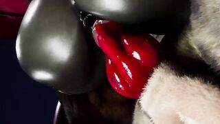 Furry Succubus Enjoys Outdoor Fun During Rainstorm (Furries Animated)