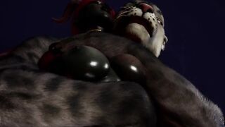 Furry Succubus Enjoys Outdoor Fun During Rainstorm (Furries Animated)
