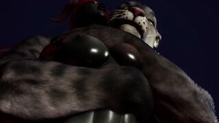 Furry Succubus Enjoys Outdoor Fun During Rainstorm (Furries Animated)