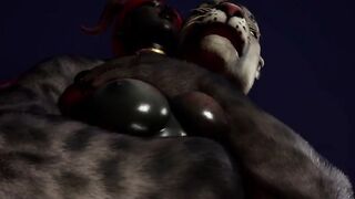 Furry Succubus Enjoys Outdoor Fun During Rainstorm (Furries Animated)
