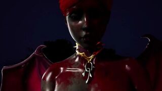 Furry Succubus Enjoys Outdoor Fun During Rainstorm (Furries Animated)
