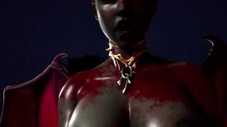Furry Succubus Enjoys Outdoor Fun During Rainstorm (Furries Animated)