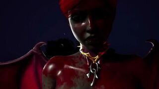 Furry Succubus Enjoys Outdoor Fun During Rainstorm (Furries Animated)