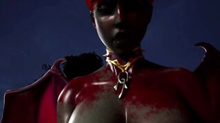 Furry Succubus Enjoys Outdoor Fun During Rainstorm (Furries Animated)