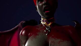 Furry Succubus Enjoys Outdoor Fun During Rainstorm (Furries Animated)