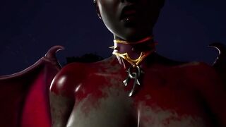 Furry Succubus Enjoys Outdoor Fun During Rainstorm (Furries Animated)