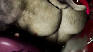 Furry Succubus Enjoys Outdoor Fun During Rainstorm (Furries Animated)