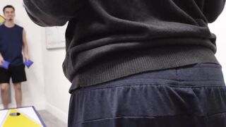 Blonde Krissy Knight sucks and fucks her roommate in their dorm mate