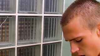 "Euros Twink Threesome - Shower Orgy of Young Men"