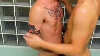 "Euros Twink Threesome - Shower Orgy of Young Men"