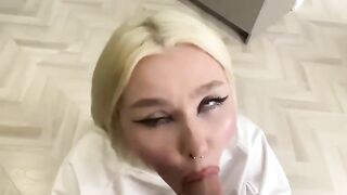 "Sexy Light Haired Wife Cheats On Husband To Save His Job"