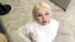 "Sexy Light Haired Wife Cheats On Husband To Save His Job"