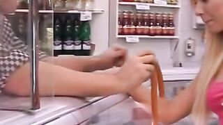 ASS TO GRAB AT THE MEAT MARKET TAYLA TAKES ON THE BIGGEST Sausage IN TOWN!