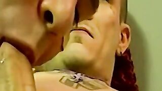 Tattooed  Tempted Horny Homie Swallows Cum of Rich BAE