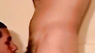 "Stealth Blowjobs - Hunk Surprises Gay Best Friend With Facial"