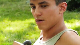 Naughty jock Joaquin Santana drilled deep by Nico Vegas