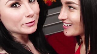 "Babes #1 &2 Get Facial Blast in Threesome Orgy"