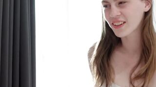 Sexy teen Lilly Jade wants gardeners cock planted inside her mouth
