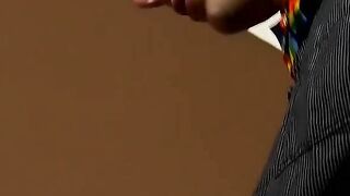 "Glasses-Wearing Geek Gets Barebacked And Squirts A Load"
