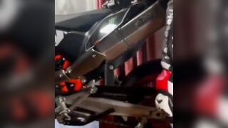 Her biker tells Robert that today you are having sex with a motorcycle until I turn o