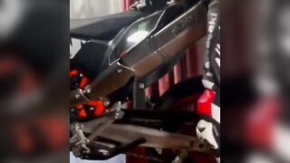 Her biker tells Robert that today you are having sex with a motorcycle until I turn o