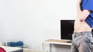 MEGACOCK STEPDAD DESTROYS TWINK STEPSON! Exclusive 3WAY FINGERING  RAW FORCED FCKING!