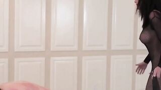 "Teeny Maid Fucked Hard & Creampied By Older Man"
