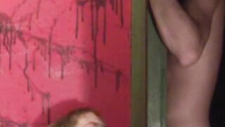 Twink subdued into sucking cock before being blown himself