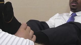 TOETALLY COMPOULDED Black Boss Demands Office Blowjobs